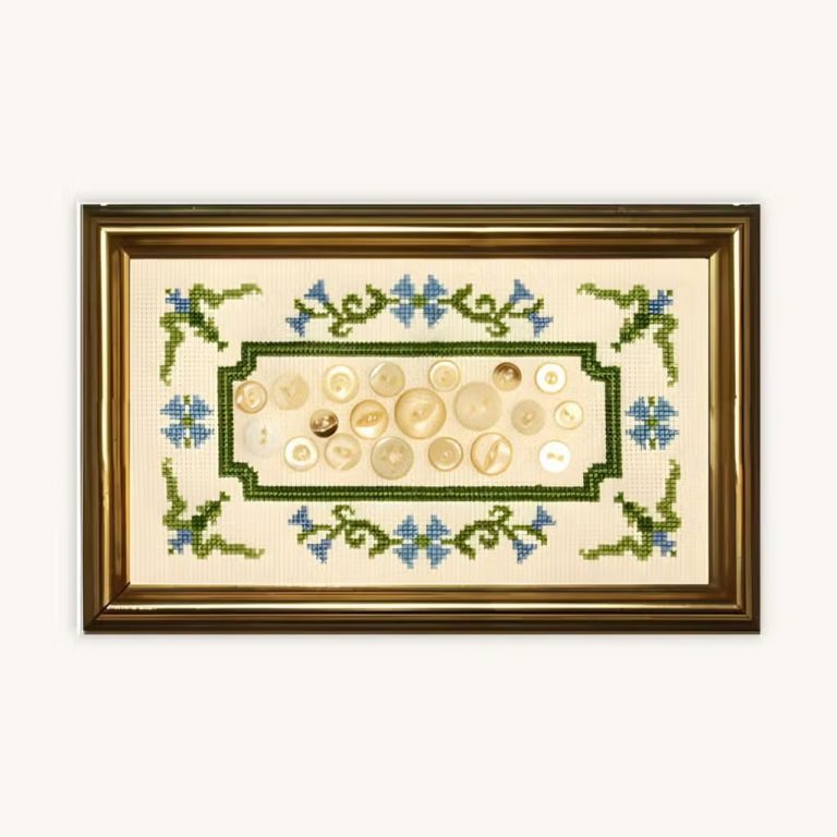 Grandmas Buttons Counted Cross Stitch Kit The Posy Collection